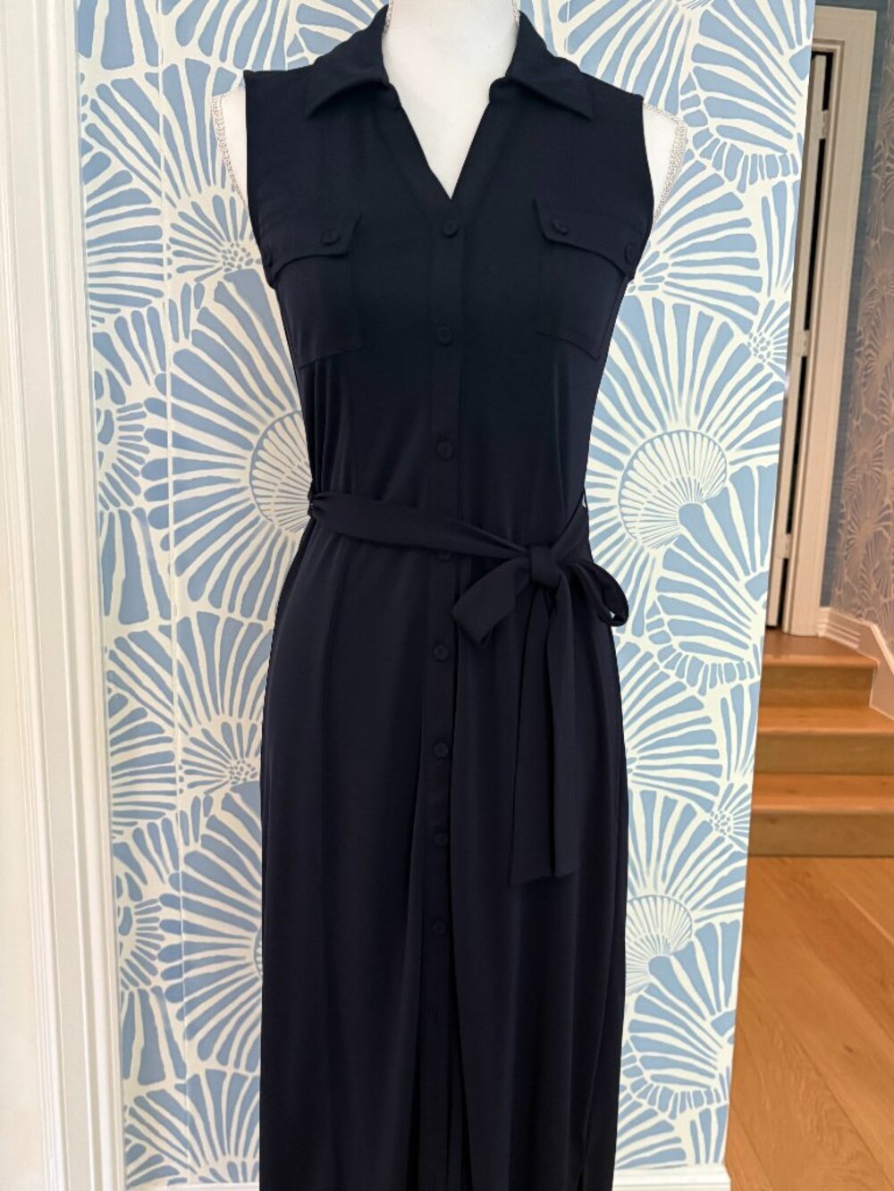 Talbot's Navy Maxi Shirtdress Size XS